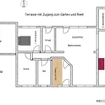Apartmán Fewo Freiraum Mit Grosser Terrasse Friedrichskoog